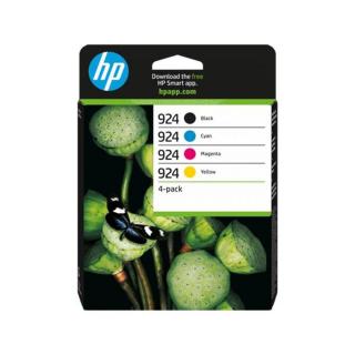 6C3Z1NE Tintapatron multipack Officejet Pro 8120e, 8130e nyomtatókhoz, HP 924 b+c+m+y, 500+3*400 oldal - 4db