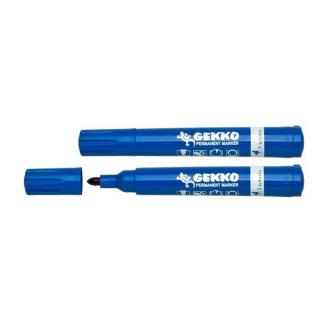 Alkoholos marker, 1-3 mm, kúpos, VICTORIA OFFICE, "Gekko", kék
