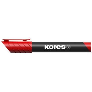 Alkoholos marker, 3-5 mm, kúpos, KORES "K-Marker", piros