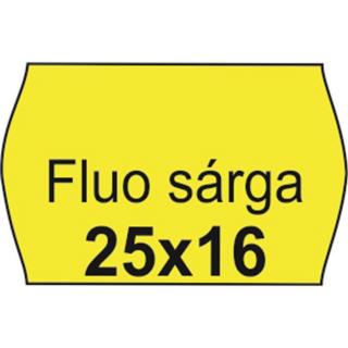 Árazószalag, 25x16 FLUO citrom - 10 tekercs
