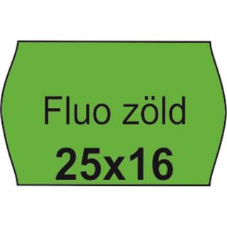 Árazószalag, 25x16 FLUO zöld - 10 tekercs