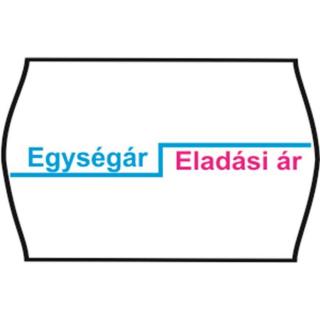 Árazószalag, feliratos, 25x16, Egységár/Eladási ár - 10 tekercs