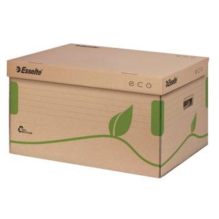 Archiválókonténer, újrahasznosított karton, felfelé nyíló, ESSELTE "Eco", barna