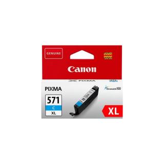 CLI-571CXL Tintapatron Pixma MG5750, 6850,7750 nyomtatókhoz, CANON, cián, 11 ml