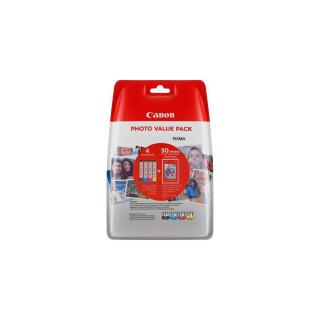 CLI-571XLKIT Tintapatron multipack Pixma MG 5700, 6800, 7700 nyomtatókhoz, CANON, b+c+m+y, + PP201 (50lap 10x15) papír - 4db