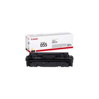 CRG-055 Lézertoner i-Sensys LPB663, 664, MF742, 744, 746 nyomtatókhoz, CANON, sárga, 2,1k