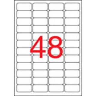 Etikett, 45,7x21,2 mm, biztonsági, kerekített sarkú, APLI, 480 etikett/csomag
