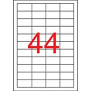 Etikett, 48,5x25,4 mm, poliészter, időjárásálló, matt, APLI, áttetsző, 880 etikett/csomag