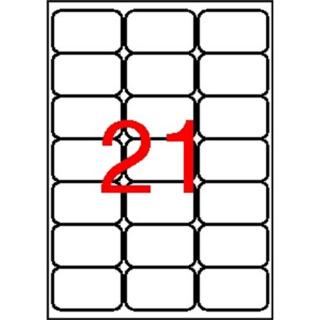 Etikett, univerzális, 63,5x38,1 mm, kerekített sarkú, APLI, 2100 etikett/csomag