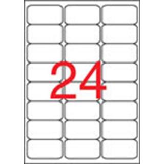 Etikett, univerzális, 64x33,9 mm, kerekített sarkú, APLI, 2400 etikett/csomag