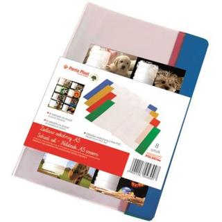 Füzet- és könyvborító + füzetcímke, A5, PVC,  PANTA PLAST - 8 + 8 db