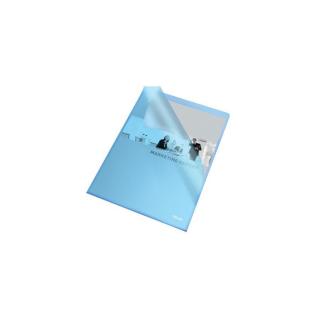 Genotherm, "L", A4, 105 mikron, narancsos felület, ESSELTE "Standard", kék - 25db