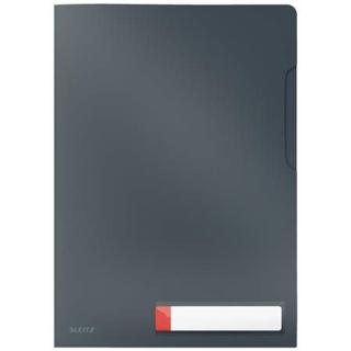 Genotherm, "L", A4, PP, LEITZ "Cosy Privacy", bársonyszürke - 3db