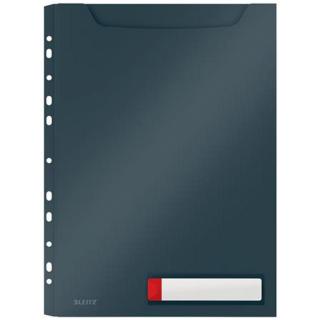 Genotherm, lefűzhető, A4 maxi, LEITZ "Cosy Privacy", bársonyszürke - 3db