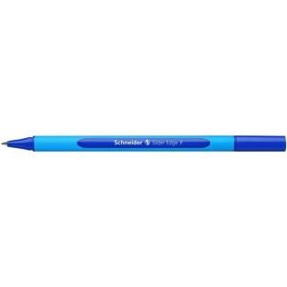 Golyóstoll, 0,3 mm, kupakos, SCHNEIDER "Slider Edge F", kék