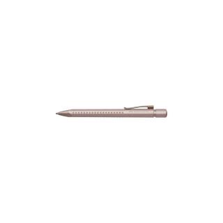 Golyóstoll, 0,5 mm,  nyomógombos, rózsaszín tolltest, FABER-CASTELL "Grip 2010-M", kék