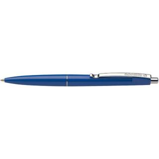 Golyóstoll, 0,5 mm, nyomógombos, SCHNEIDER "Office", kék