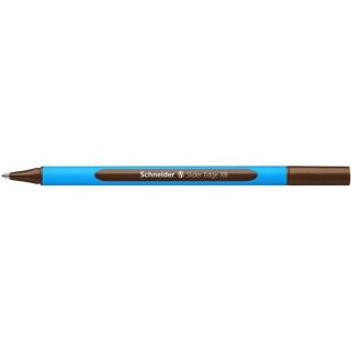 Golyóstoll, 0,7 mm, kupakos, SCHNEIDER "Slider Edge XB", barna