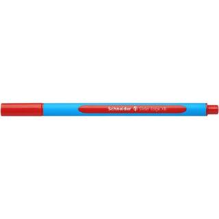 Golyóstoll, 0,7 mm, kupakos, SCHNEIDER "Slider Edge XB", piros