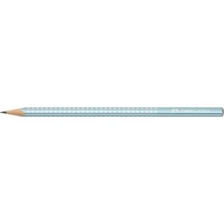 Grafitceruza, B, háromszögletű, FABER-CASTELL "Sparkle", metál óceánkék