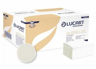 Hajtogatott kéztörlő Lucart Easy Beige V 250, natur