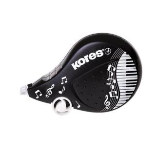 Hibajavító roller, 4,2 mm x 8 m, KORES "Scooter BlackWhite", vegyes mintákkal