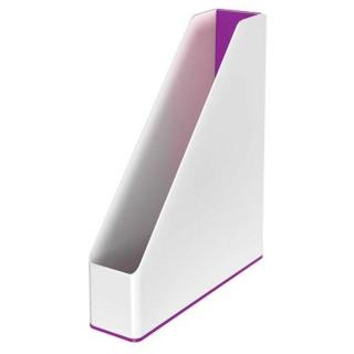 Iratpapucs, műanyag, 73 mm, kettős színhatású, LEITZ "Wow", lila