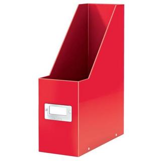 Iratpapucs, PP/karton, 95 mm, LEITZ "ClickStore", piros