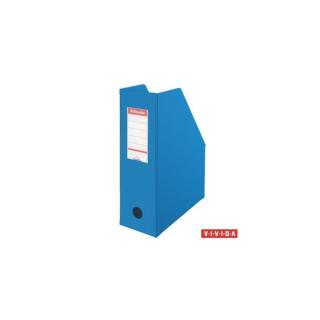 Iratpapucs, PVC/karton, 100 mm, összehajtható, ESSELTE, Vivida kék