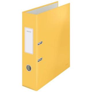 Iratrendező, 80 mm, A4, karton, 180°, LEITZ "Cosy Soft Touch", melegsárga