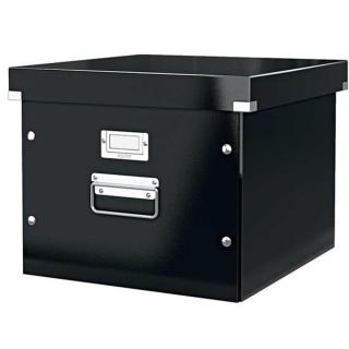 Irattároló doboz, függőmappának, LEITZ "ClickStore", fekete