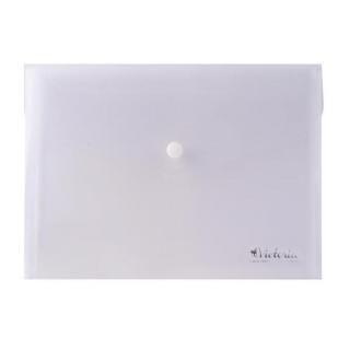 Irattartó tasak, A5, PP, patentos, VICTORIA OFFICE, áttetsző