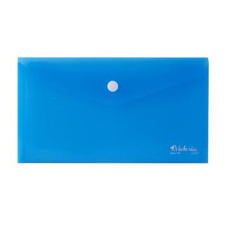 Irattartó tasak, DL, PP, patentos, VICTORIA OFFICE, kék