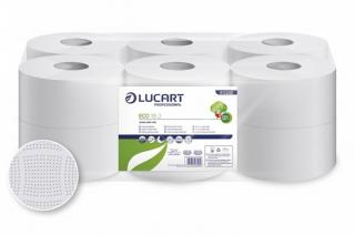 Jumbo toalett papír Lucart Eco 19J C+C, fehér