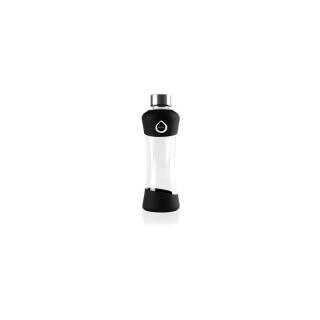 Kulacs, 550 ml, üveg, EQUA "Active", fekete
