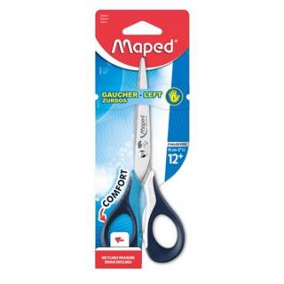 Olló, általános, 16 cm, balkezes, MAPED "Sensoft 3D", vegyes színek