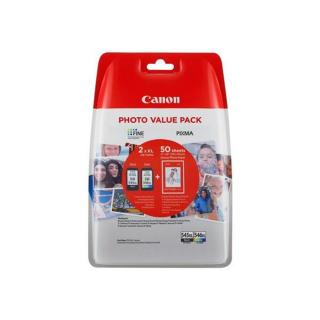 PG-545XL/CL546XL Tintapatron multipack Pixma MG2450, 2550 nyomtatókhoz, CANON, b+c + GP501 (50 lap 10x15) papír - 3db