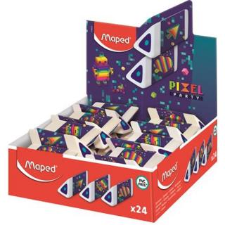 Radír display, MAPED "Pixel Party Pyramid" - 24db