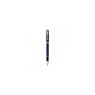 Rollertoll, 0,5 mm, ezüst színű klip, kék tolltest, PARKER "IM Royal", kék