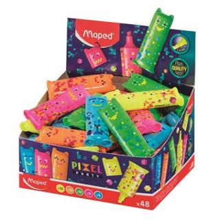 Szövegkiemelő display, 1-5 mm, MAPED "Pixel Party Mini", 5 különböző szín - 48db
