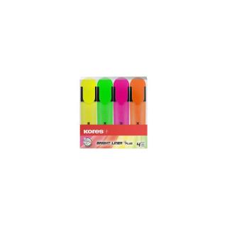 Szövegkiemelő készlet, 0,5-5 mm, KORES, 4 különböző szín - 4db