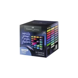 Szövegkiemelő készlet, 1-5 mm, FABER-CASTELL "1546", 24 különböző szín