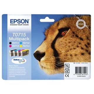 T07154010 Tintapatron multipack Stylus D78, D92, D120 nyomtatókhoz, EPSON, b+c+m+y, 23,9ml - 4db