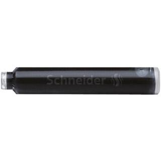 Töltőtoll patron, SCHNEIDER, fekete - 6db