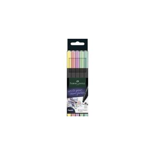 Tűfilc készlet, 0,4 mm, FABER-CASTELL "Grip", 5 különböző pasztell szín