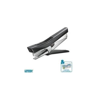 Tűzőgép, kézi, 10/4, 15 lap, RAPID "Fixativ F11", fekete