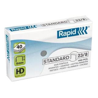 Tűzőkapocs, 23/8, horganyzott, RAPID "Standard" - 1000db