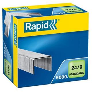 Tűzőkapocs, 24/6, RAPID "Standard" - 5000db