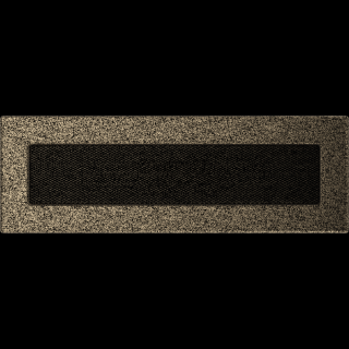 EGYSZERŰ SZELLŐZŐRÁCS FEKETE-ARANY 11x32cm