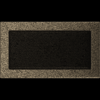EGYSZERŰ SZELLŐZŐRÁCS FEKETE-ARANY 17X30cm